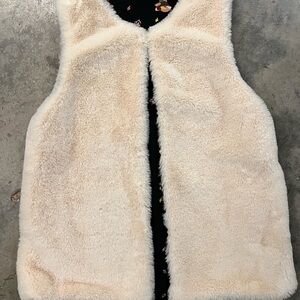 Matilda Jane Cream Faux Fur Vest